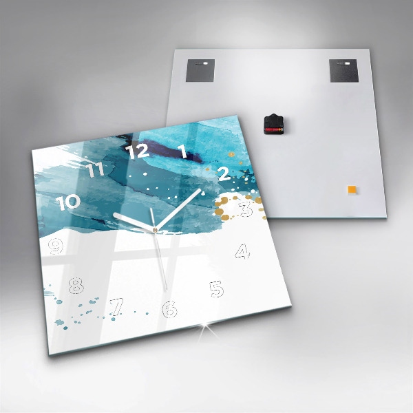 Reloj de pared cuadrado Pinceladas