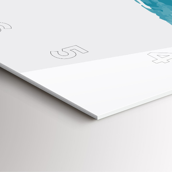 Reloj de pared cuadrado Pinceladas