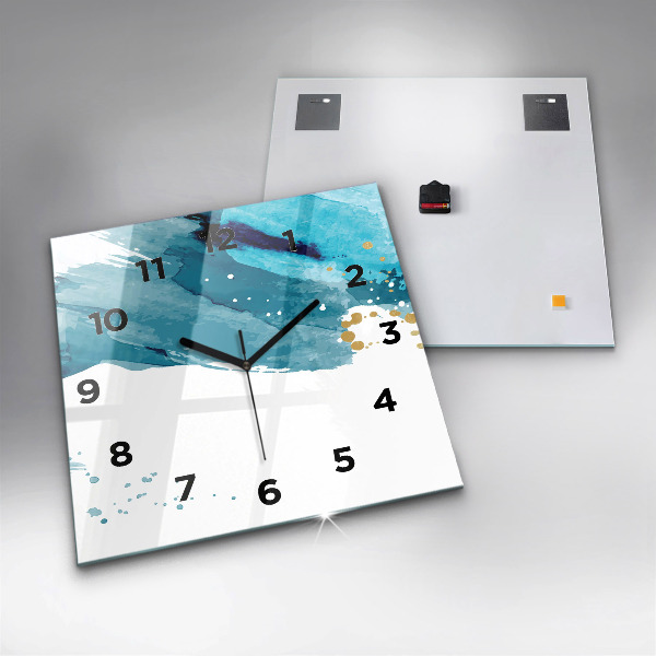 Reloj de pared cuadrado Pinceladas