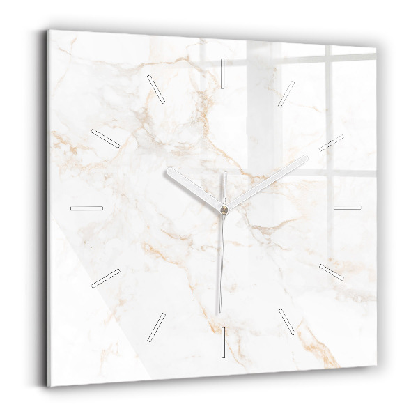 Reloj de pared cuadrado Elegante mármol