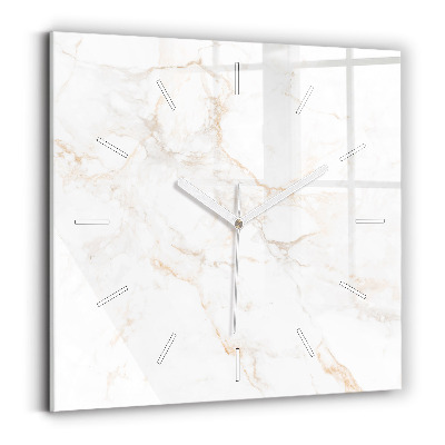 Reloj de pared cuadrado Elegante mármol