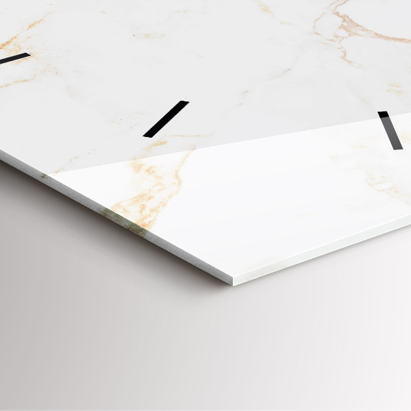 Reloj de pared cuadrado Elegante mármol