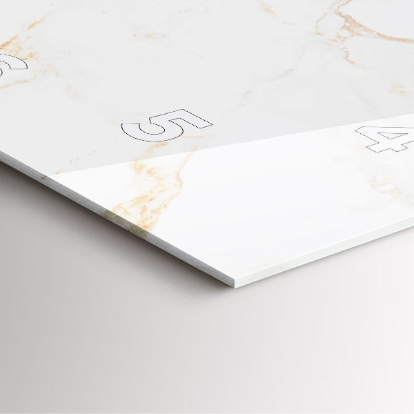 Reloj de pared cuadrado Elegante mármol