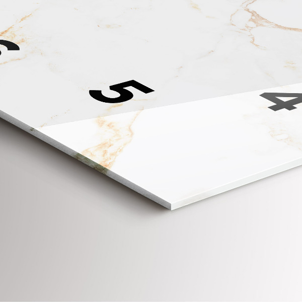 Reloj de pared cuadrado Elegante mármol