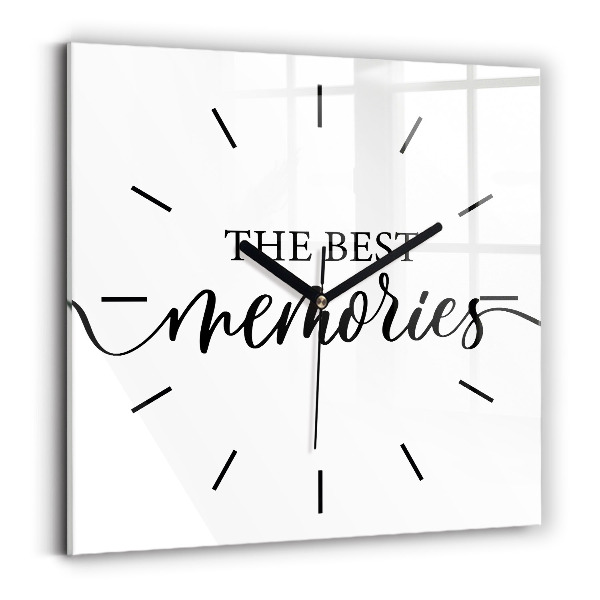 Reloj cuadrado Inscripción de recuerdos