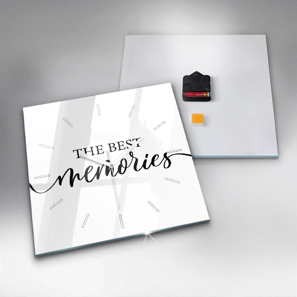 Reloj cuadrado Inscripción de recuerdos