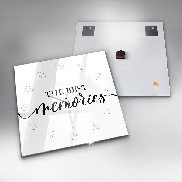 Reloj cuadrado Inscripción de recuerdos