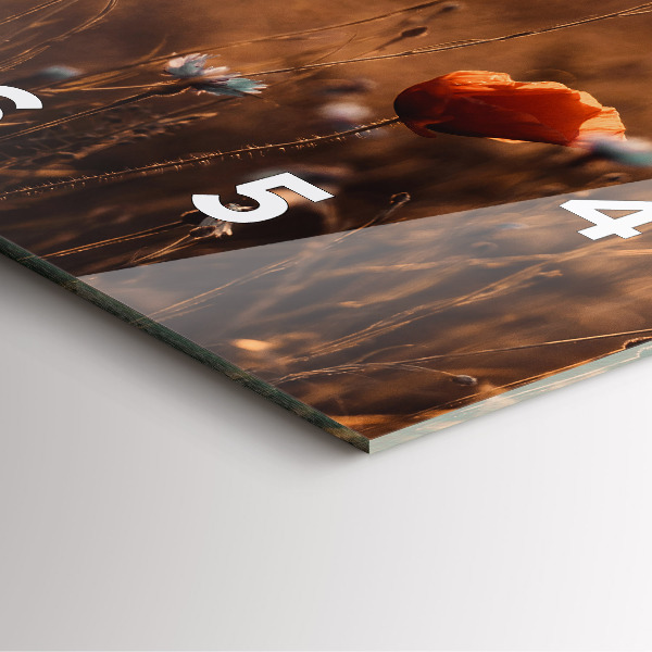 Reloj cuadrado Campo amanecer