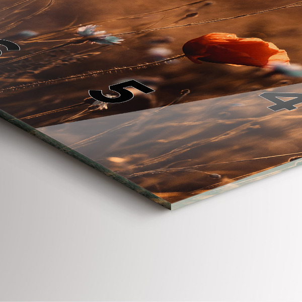 Reloj cuadrado Campo amanecer