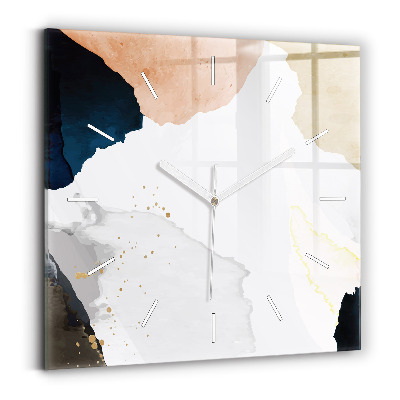 Reloj cuadrado Manchas abstracto