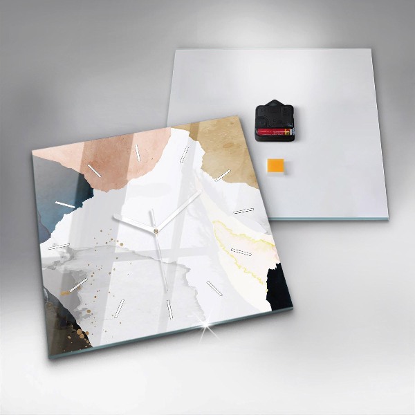 Reloj cuadrado Manchas abstracto