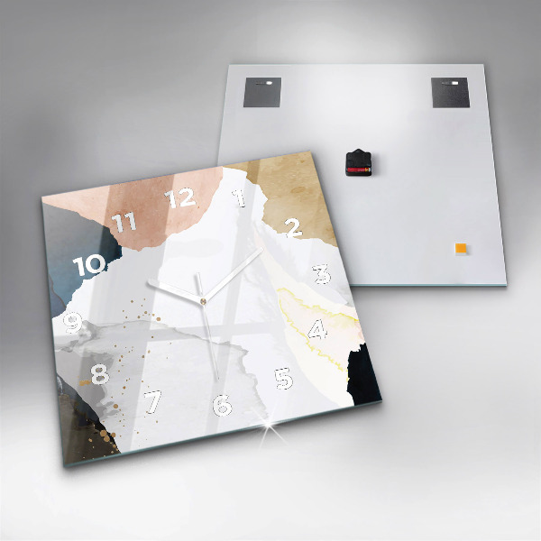 Reloj cuadrado Manchas abstracto