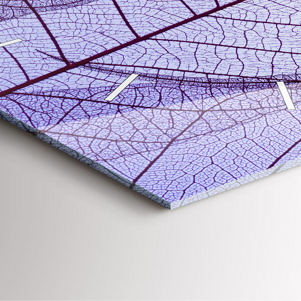 Reloj cuadrado Hojas de la naturaleza