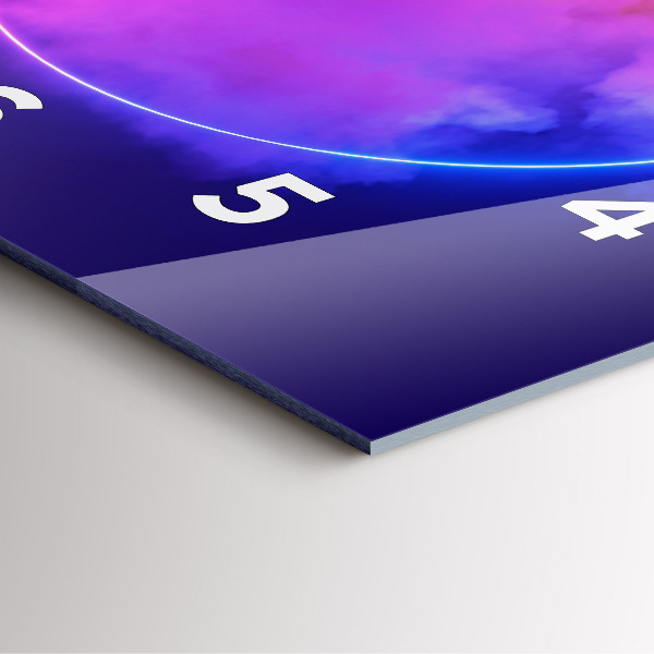 Reloj cuadrado Abstracto humo 3D