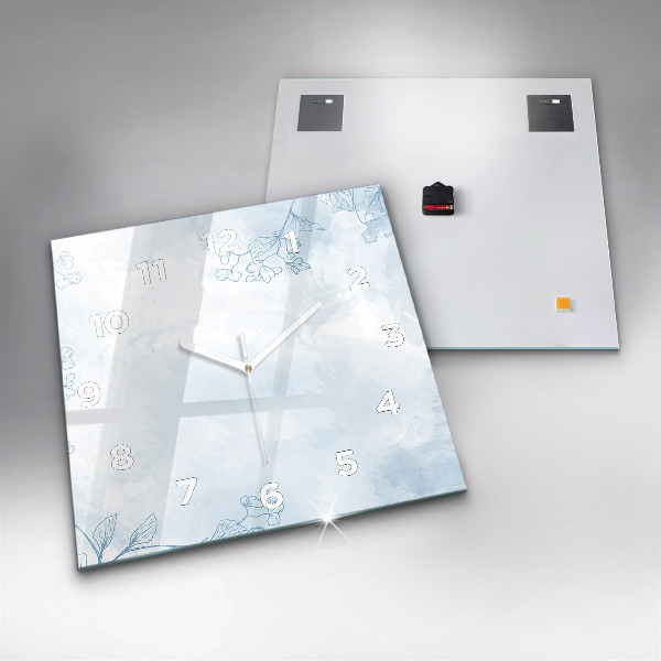 Reloj cuadrado Dibujo de plantas