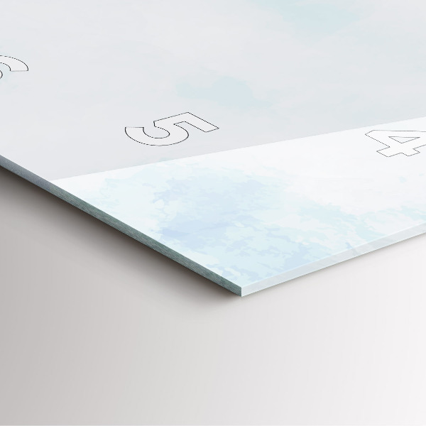 Reloj cuadrado Dibujo de plantas