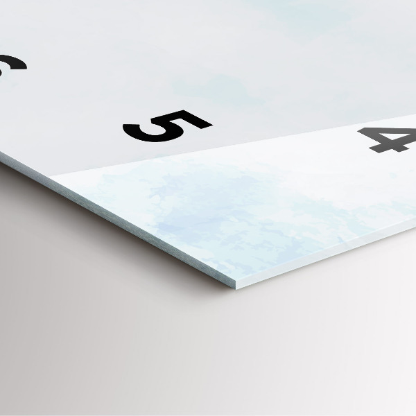 Reloj cuadrado Dibujo de plantas