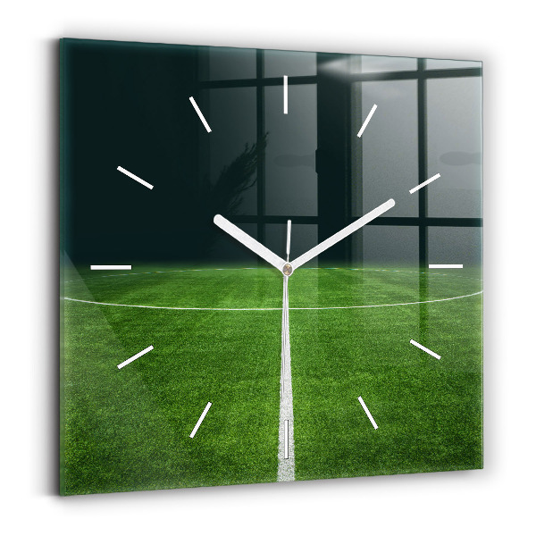 Reloj cuadrado Campo de fútbol