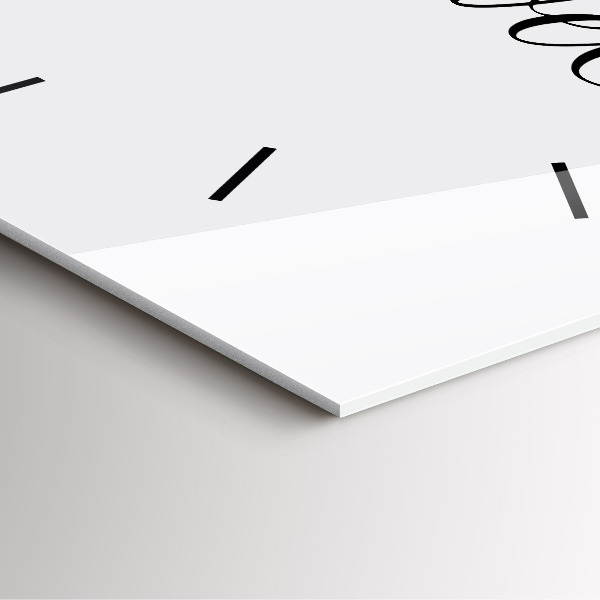 Reloj de pared cuadrado Inscripción de viaje