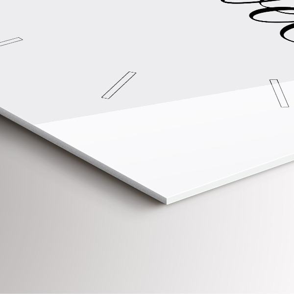 Reloj de pared cuadrado Inscripción de viaje