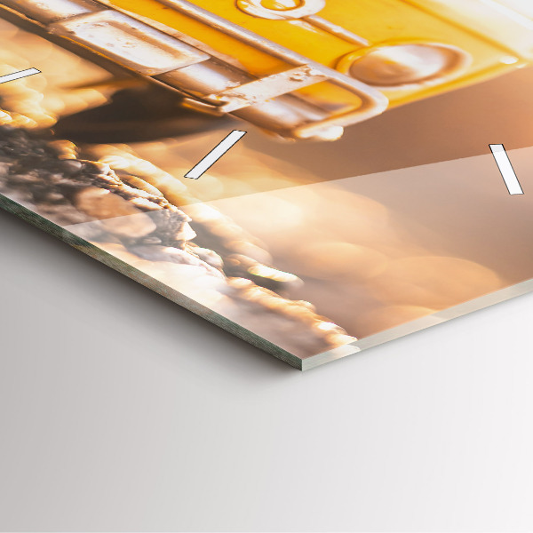 Reloj de pared cuadrado Coche de vacaciones