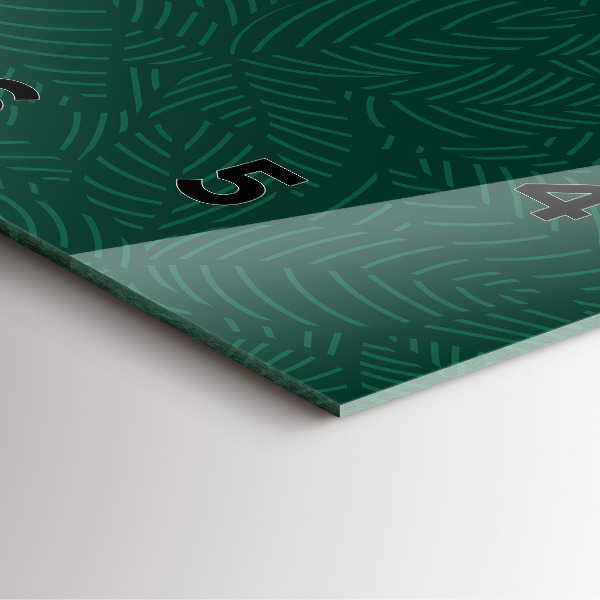 Reloj de pared cuadrado Patrón de hojas