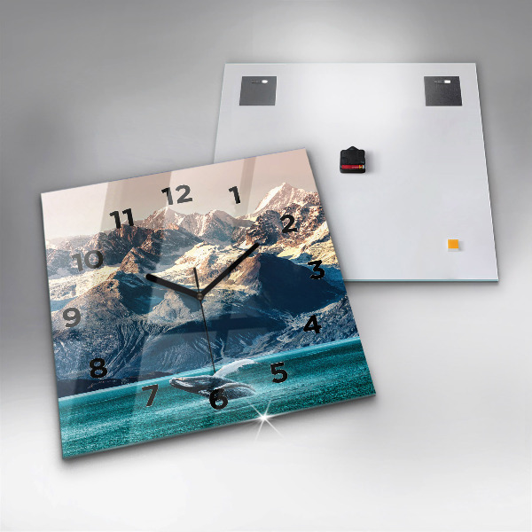 Reloj cuadrado Ballena de agua