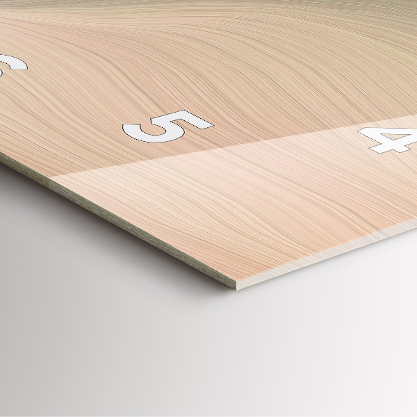 Reloj cuadrado Abstracción de olas