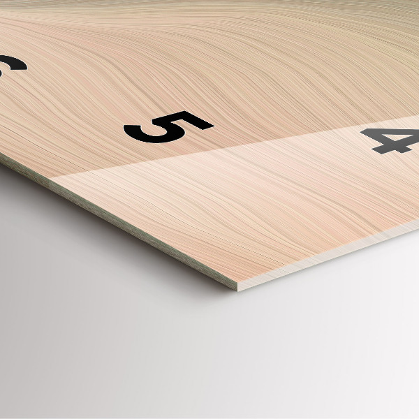 Reloj cuadrado Abstracción de olas