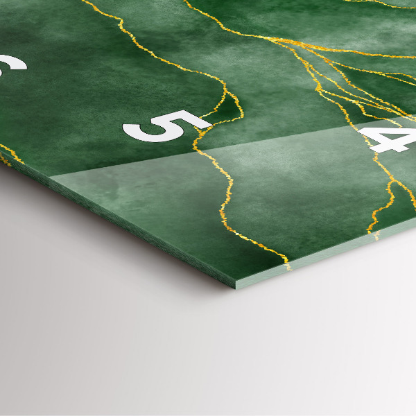 Reloj de pared cuadrado Hojas abstractas