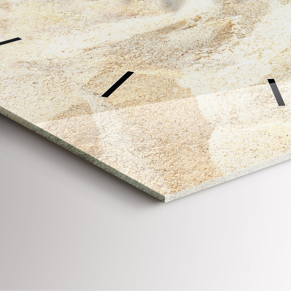 Reloj de pared cuadrado Sombra de una palmera Arena