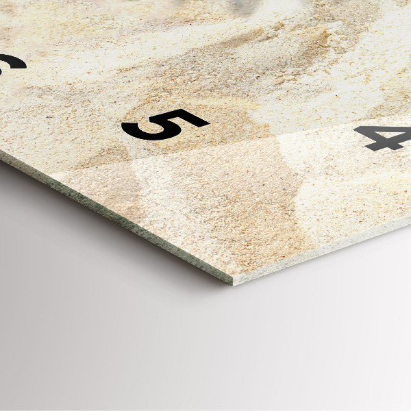 Reloj de pared cuadrado Sombra de una palmera Arena