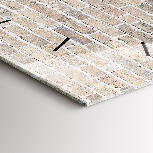 Reloj cuadrado Pared de ladrillos