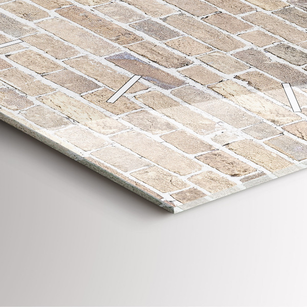 Reloj cuadrado Pared de ladrillos