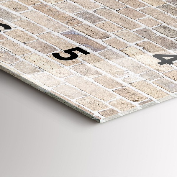 Reloj cuadrado Pared de ladrillos