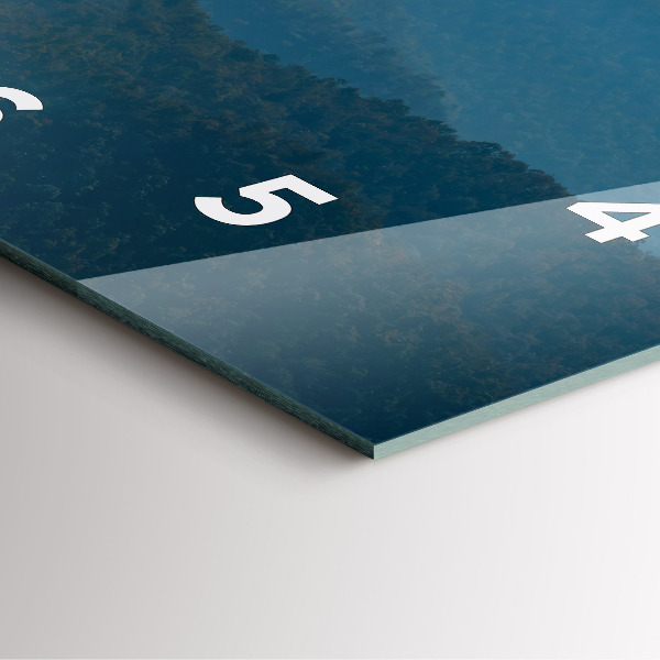 Reloj cuadrado Paisaje abstracto