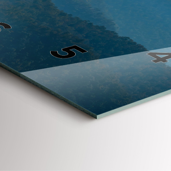 Reloj cuadrado Paisaje abstracto