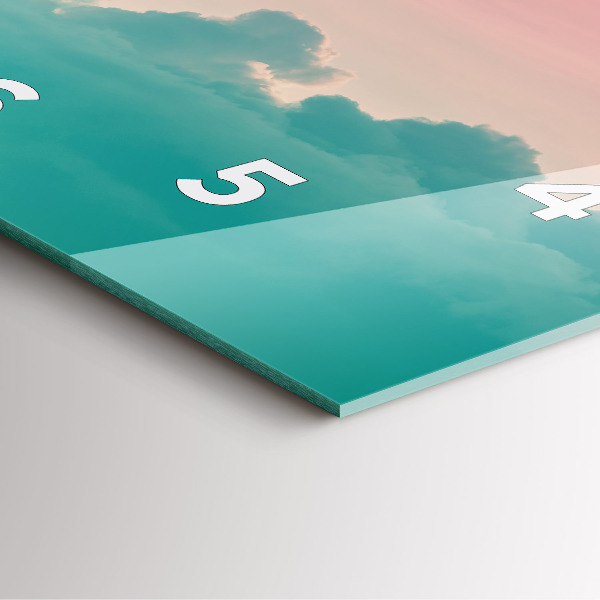 Reloj de pared cuadrado Cielo degradado