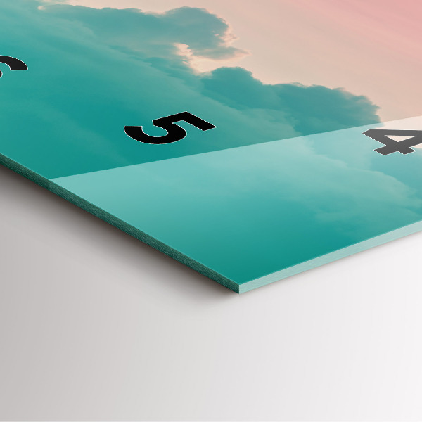 Reloj de pared cuadrado Cielo degradado