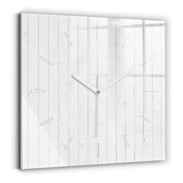 Reloj cuadrado Patrón de paneles de madera
