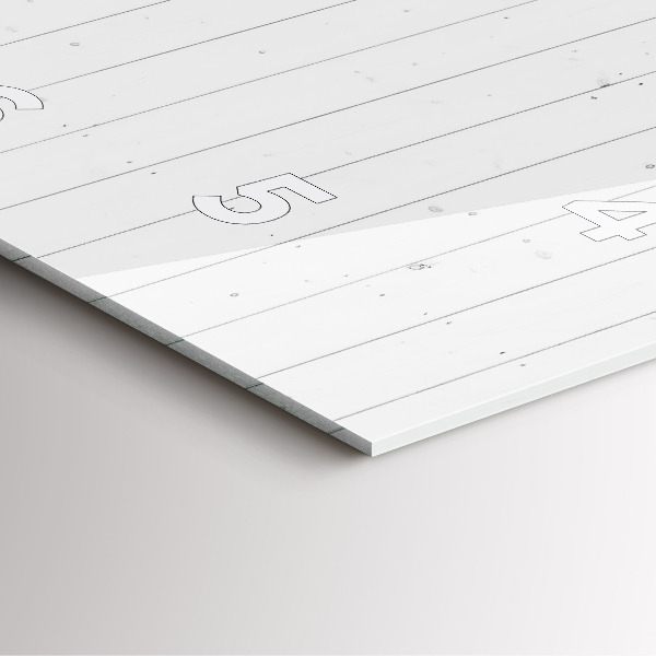 Reloj cuadrado Patrón de paneles de madera