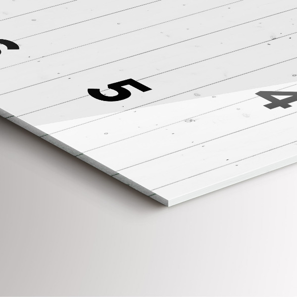 Reloj cuadrado Patrón de paneles de madera