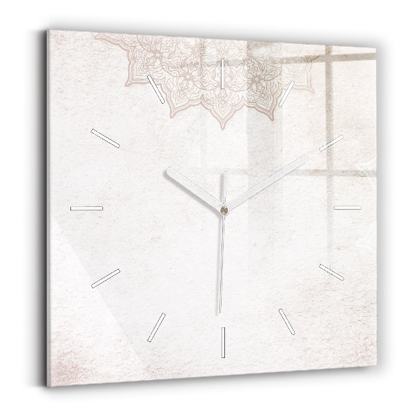 Reloj de pared cuadrado Patrón decorativo