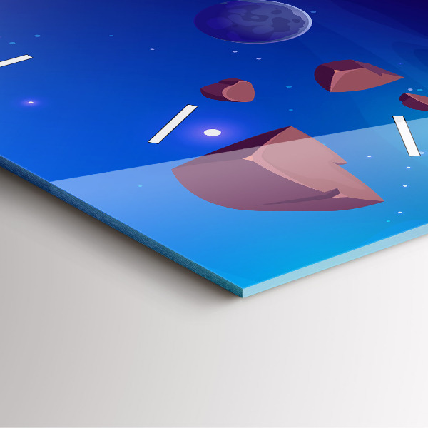 Reloj cuadrado Galaxia de planetas