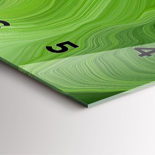 Reloj cuadrado Olas modernas