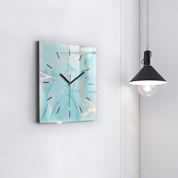Reloj de pared cuadrado Mármol decorativo