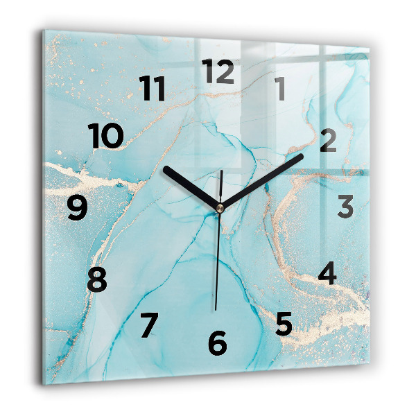 Reloj de pared cuadrado Mármol decorativo