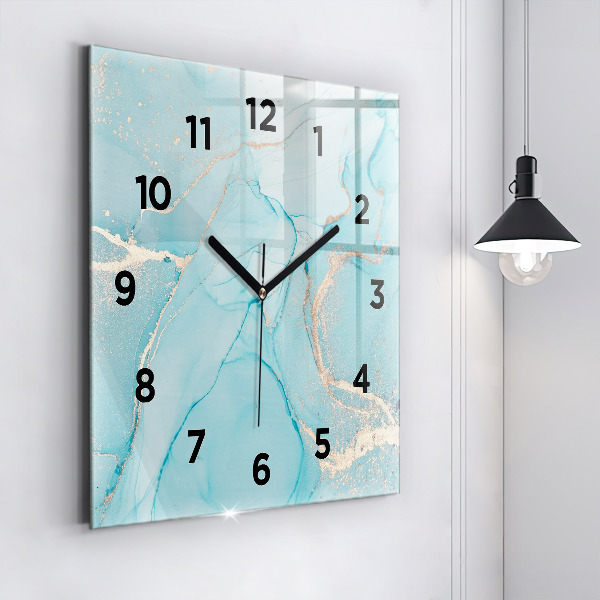 Reloj de pared cuadrado Mármol decorativo