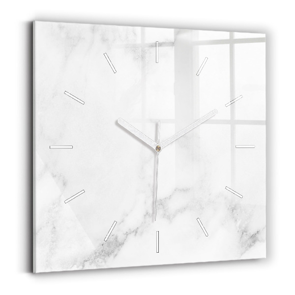Reloj de pared cuadrado Mármol