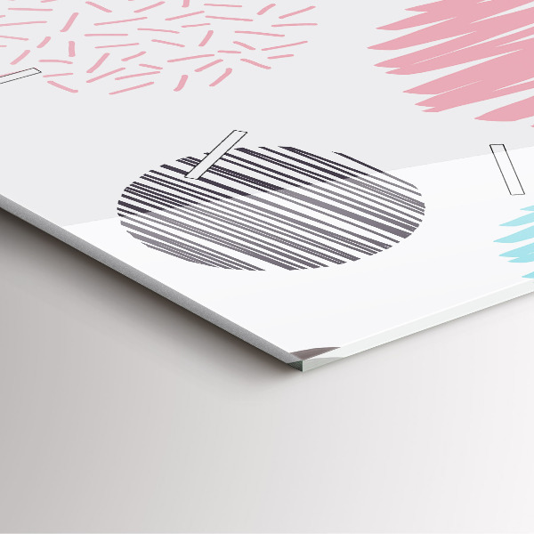 Reloj de pared cuadrado Patrón geométrico